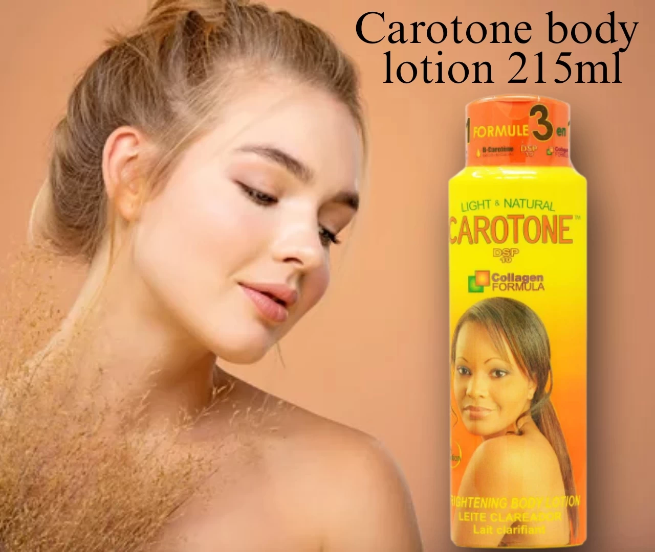 light & natural carotone brightening body lotion