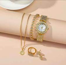 Smart Watch & Jewellery  A58 Combo Set for Women